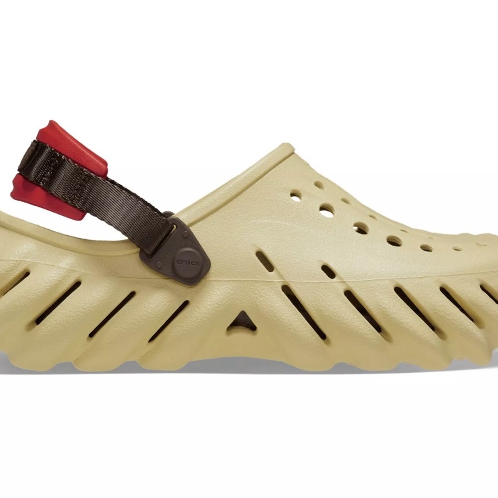 NWT Men Crocs Echo Clogs Sesame 207937 0HX